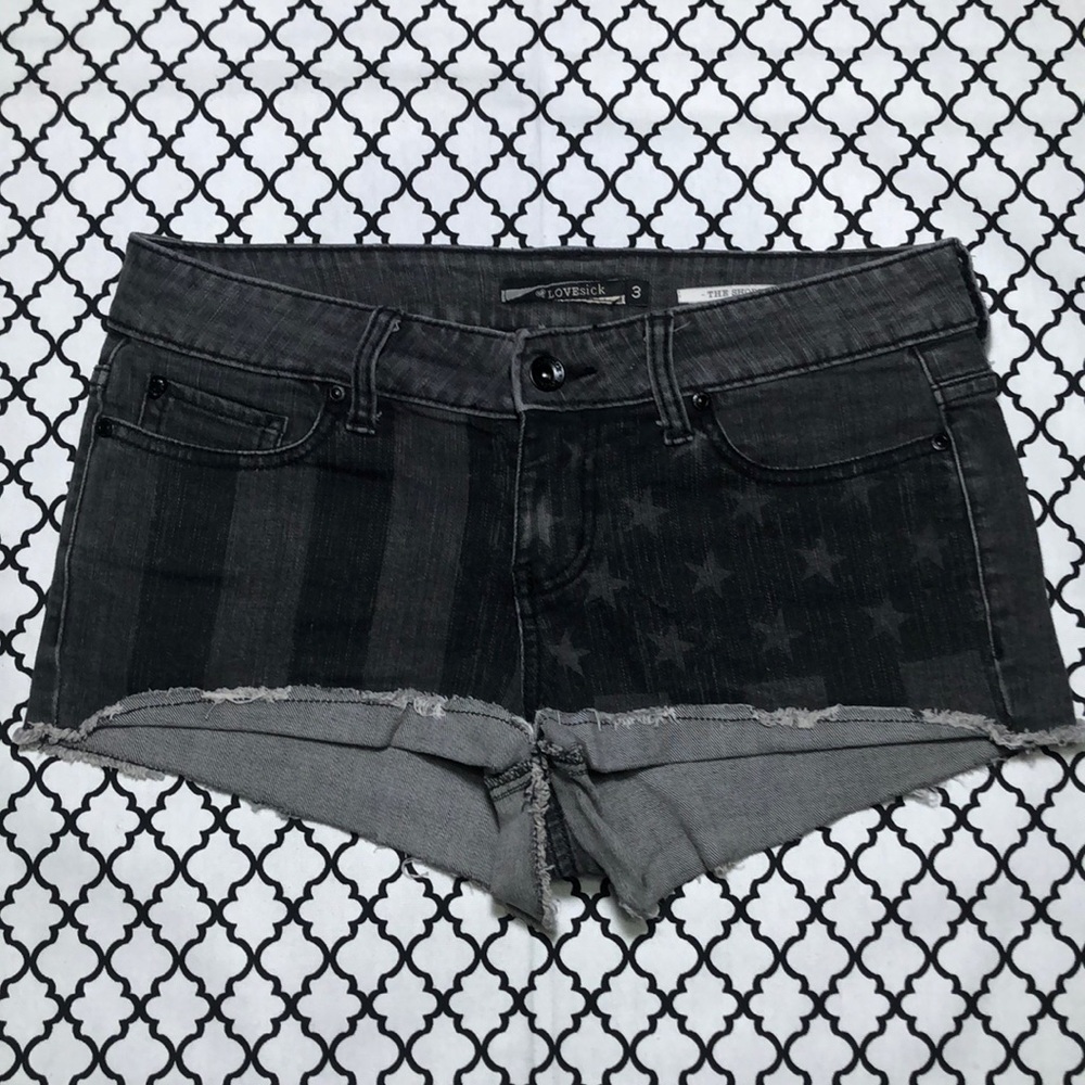 Hot Topic (LOVEsick) American Flag Shorts <3